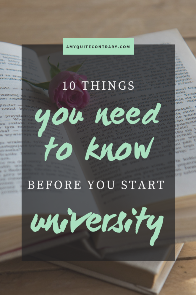 10 things you need to know before you start university